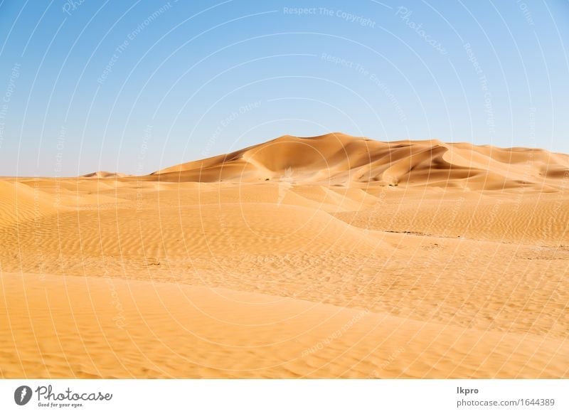 Düne in Oman alte Wüste Rub al khali schön Ferien & Urlaub & Reisen Tourismus Abenteuer Safari Sommer Sonne Natur Landschaft Sand Himmel Horizont Park Hügel