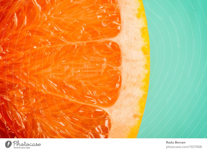 Blutorangen-Scheibe-Nahaufnahme Lebensmittel Frucht Orange Ernährung Essen Bioprodukte Vegetarische Ernährung Diät Gesundheit Gesunde Ernährung Fressen füttern