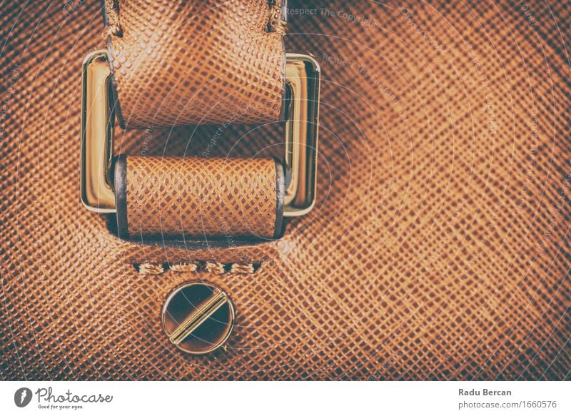 Brown-Leder-Frauen-Taschen-Nahaufnahme Stil Design Mode Bekleidung Accessoire kaufen einfach elegant schön retro braun Beutel Ledertasche modern Farbfoto