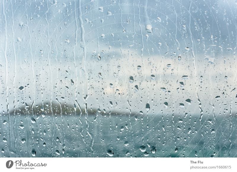 Trübe Aussichten Ferien & Urlaub & Reisen Meer Insel schlechtes Wetter Wind Regen Küste Atlantik Bretagne Frankreich Europa Fähre träumen Traurigkeit nass grau