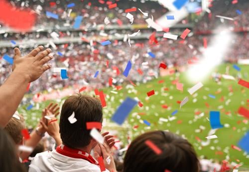 WM 2018 in Russland sportlich Feste & Feiern Sport Sportler Sportmannschaft Publikum Fan Hooligan Tribüne Sportveranstaltung Pokal Erfolg Sportstätten