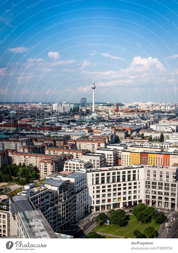 Panoramablick über Berlin und Leipziger Platz Berlin_Aufnahmen_2019 berlin derProjektor dieprojektoren farys joerg farys Weitwinkel Panorama (Aussicht)