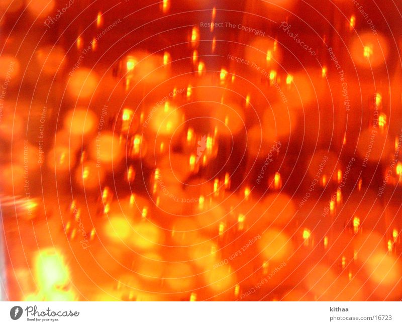 Blubber Flüssigkeit Lichtspiel Fototechnik orange blasen Farbe Mineralwasser