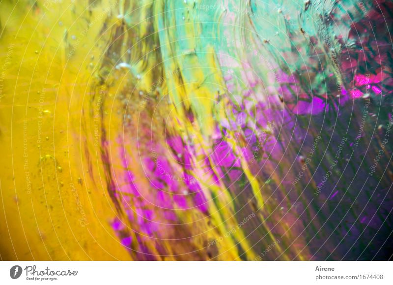 AST 9 | Farbrausch Feste & Feiern Rausch Kunst Glasmalerei Ornament Schliere mehrfarbig gelb rosa türkis Stimmung Euphorie Hemmungslosigkeit Drogensucht erleben