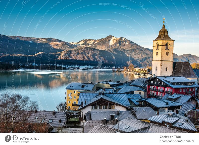St. Wolfgang / Salzburg harmonisch Wohlgefühl Zufriedenheit Erholung ruhig Meditation Ferien & Urlaub & Reisen Tourismus Ausflug Freiheit Sightseeing Winter