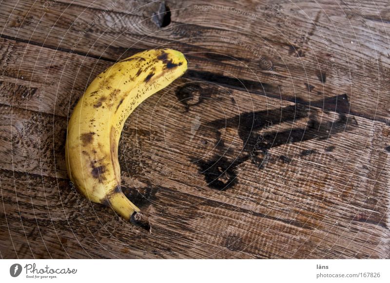 Banane Farbfoto Innenaufnahme Strukturen & Formen Menschenleer Textfreiraum oben Textfreiraum unten Schatten Kontrast Lebensmittel Frucht Ernährung