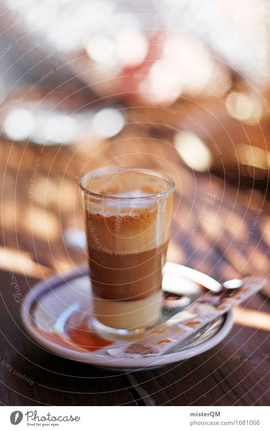 Süßer Schock. Kunst ästhetisch ruhig ruhen Café Kaffee Kaffeetasse Kaffeetrinken Kaffeepause Espresso lecker mediterran Ferien & Urlaub & Reisen Urlaubsstimmung