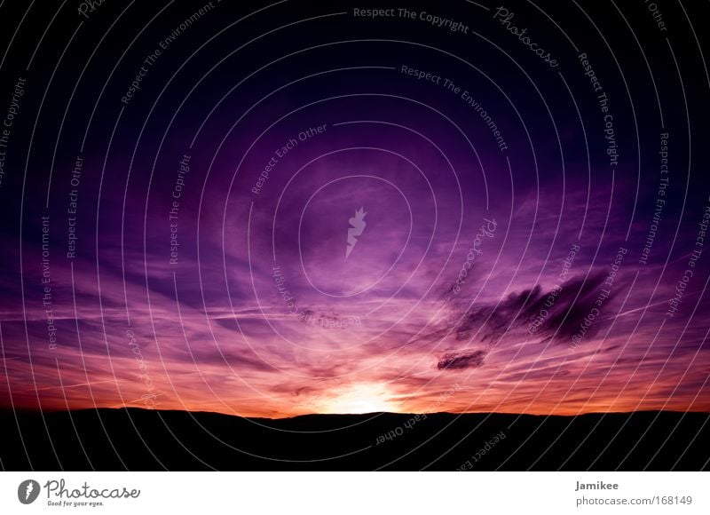 Spirit Farbfoto Außenaufnahme Morgendämmerung Silhouette Sonnenaufgang Sonnenuntergang Landschaft Himmel Wolken Nachthimmel Horizont ästhetisch dunkel frei