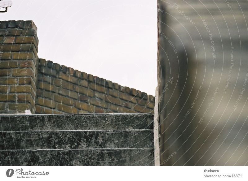 treppenlabyrinth Backstein London Architektur Treppe Linie Perspektive Neigung