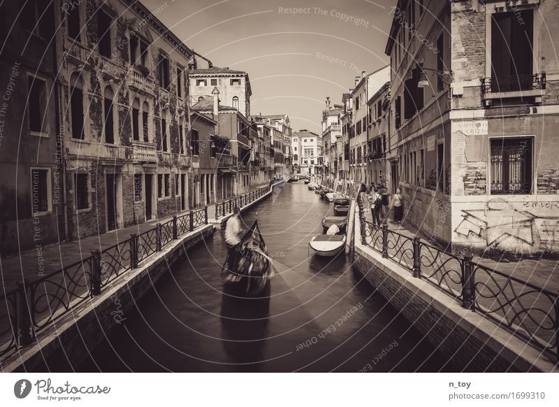 Afternoon in Venice Venedig Italien Europa Stadt Altstadt fahren dunkel Gefühle Stimmung Heimweh Fernweh Abenteuer Idylle Sinnesorgane Tradition Gondel (Boot)