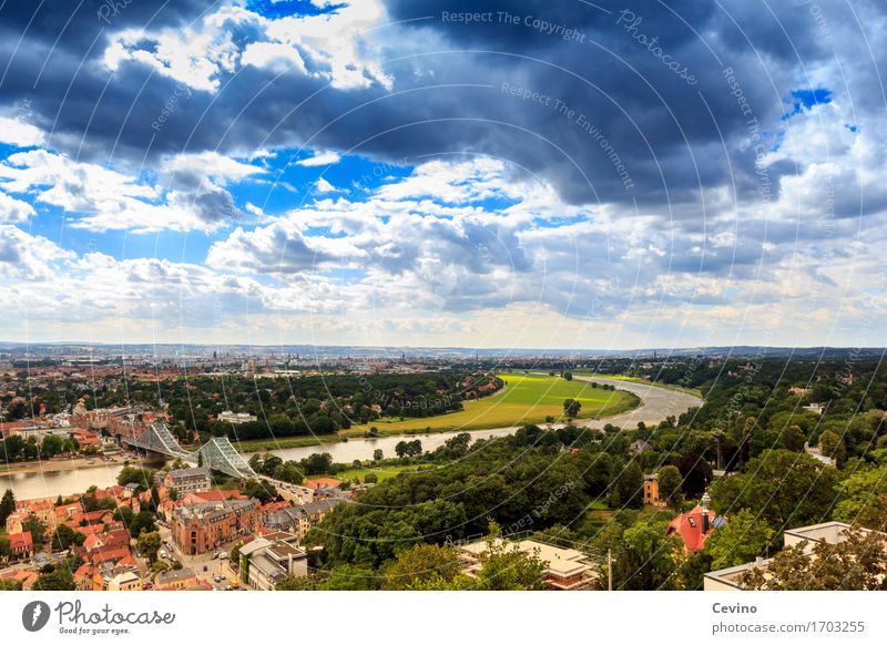 Dresden VII kaufen Ferien & Urlaub & Reisen Tourismus Ausflug Sommerurlaub Natur Landschaft Himmel Wolken Sonne Frühling Baum Park Flussufer Elbe Deutschland