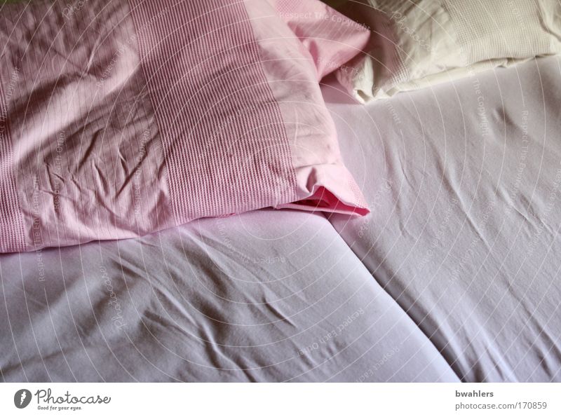 Sonntagmorgen Farbfoto Innenaufnahme Menschenleer Morgen Bett Erholung schlafen Häusliches Leben Glück weich rosa ruhig Frieden Tag