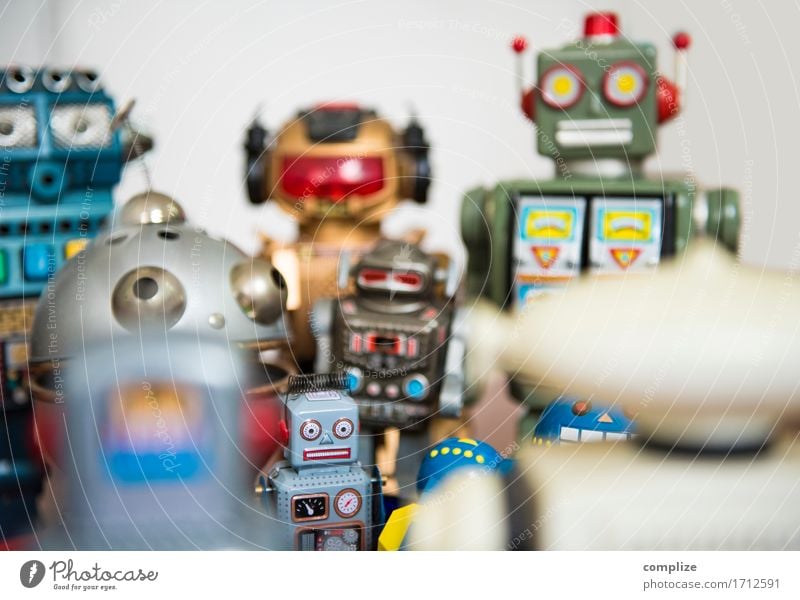 Roboter Treffen Stil Freude Freizeit & Hobby Spielen Modellbau Innenarchitektur Dekoration & Verzierung Kind Industrie Medienbranche Business Karriere sprechen