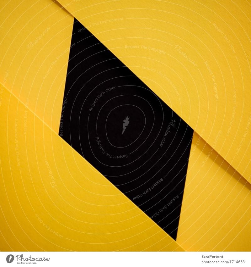 G\|s|\G Papier Zeichen Schilder & Markierungen Linie eckig gelb schwarz Design Erotik Werbung Hintergrundbild Strukturen & Formen Geometrie