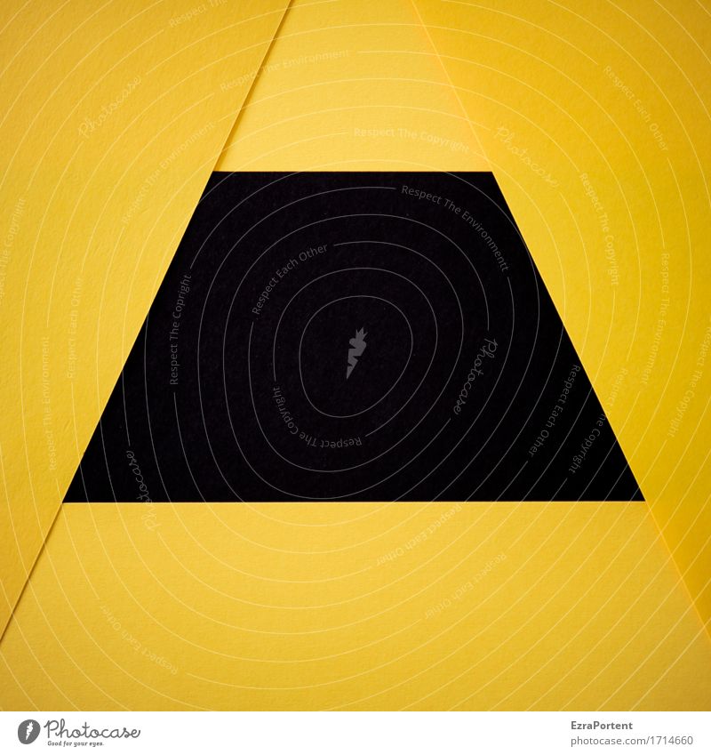 G/-s-\G Papier Zeichen Schilder & Markierungen Linie Streifen eckig gelb schwarz Design Farbe Werbung Hintergrundbild Geometrie Grafik u. Illustration