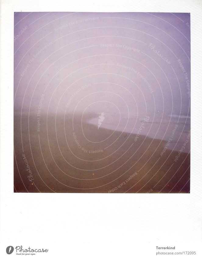 Wie.können.2.Menschen. Polaroid Scan Sylt Strand Meer Sand Nebel ich verloren.