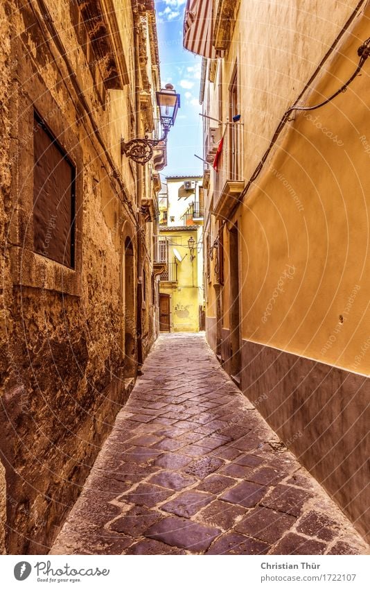 Italienische Gassen Lifestyle Zufriedenheit Erholung Ferien & Urlaub & Reisen Tourismus Ausflug Sightseeing Städtereise Sommerurlaub Taormina Sizilien Europa