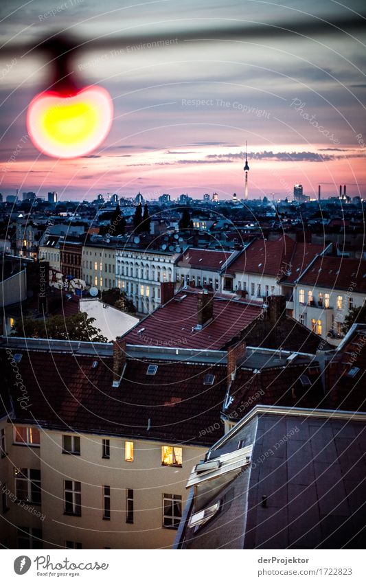 Blick über die Dächer Neuköllns V Metropole Freiheit Großstadt Berlin Zentrum Panorama (Aussicht) Sonnenstrahlen urban Schönes Wetter Stadtleben Sonnenlicht
