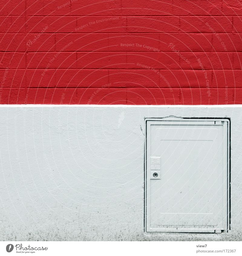 Ziegelsteine rot Farbfoto mehrfarbig Außenaufnahme Studioaufnahme Menschenleer Textfreiraum links Textfreiraum unten Starke Tiefenschärfe Haus Mauer Wand