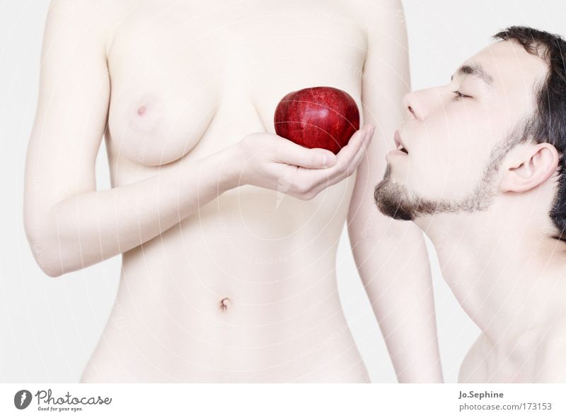 desire and ruin Adam & Eva Sündenfall Religion & Glaube Symbole & Metaphern Apfel Apfel der Erkenntnis Frau Mann Jugendliche Erwachsene 18-30 Jahre Erotik nackt