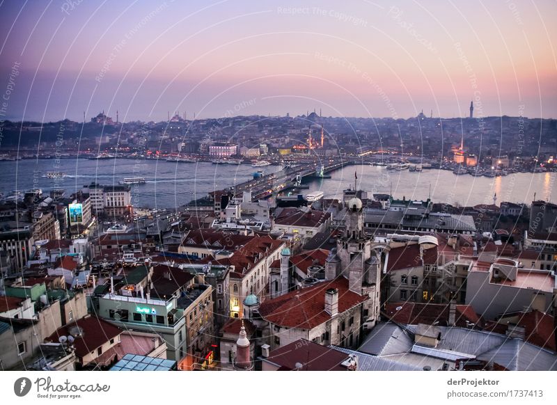 Sonnenuntergang in Istanbul Ferien & Urlaub & Reisen Tourismus Ausflug Abenteuer Ferne Freiheit Sightseeing Städtereise Kreuzfahrt Winter Hafenstadt Bauwerk