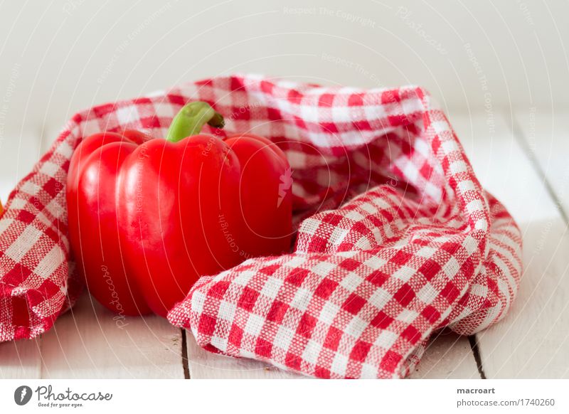 Paprika rot Schote Gemüse reif frisch Frucht Nahaufnahme Speise Essen Foodfotografie Lebensmittel Ernährung roh Gesundheit Gesunde Ernährung Vitamin