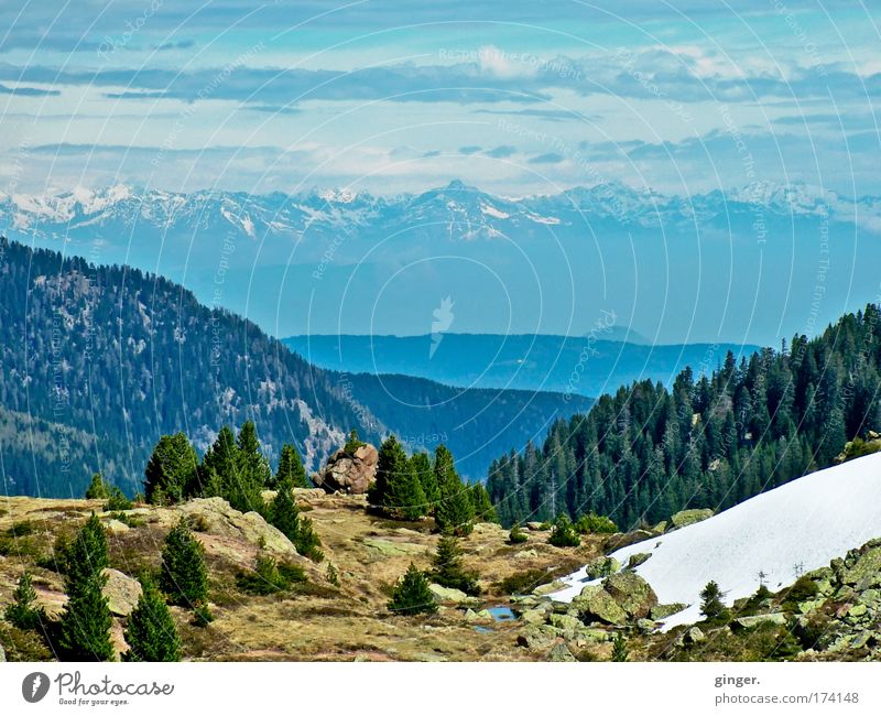 La Montanara für das Objektihief Wohlgefühl Ferne Schnee Berge u. Gebirge Umwelt Natur Landschaft Himmel Wolken Frühling Eis Frost Baum Wald Felsen Dolomiten
