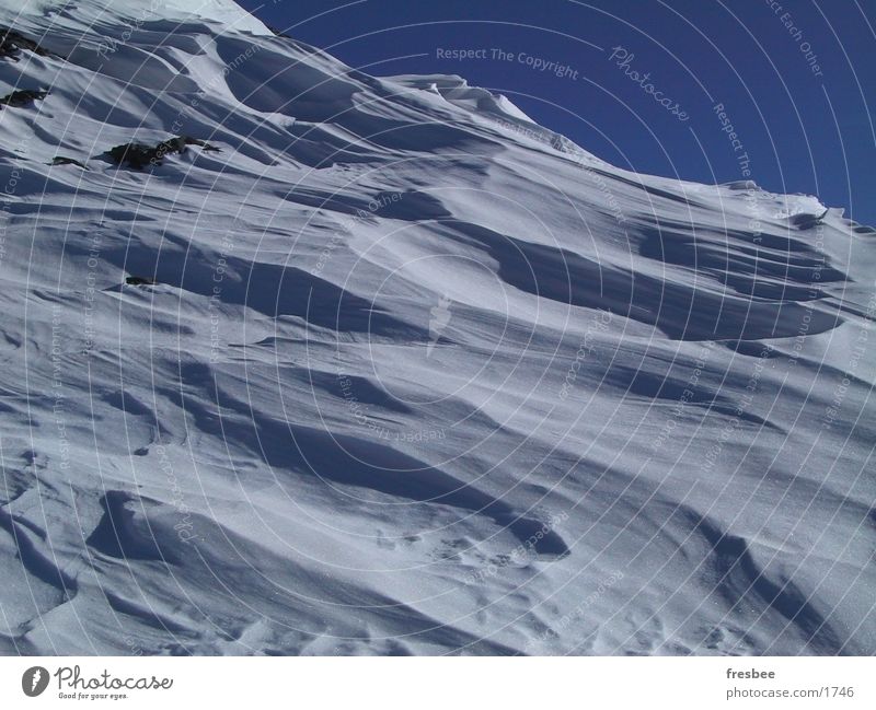 schnee Schnee Alpen Himmel Strukturen & Formen