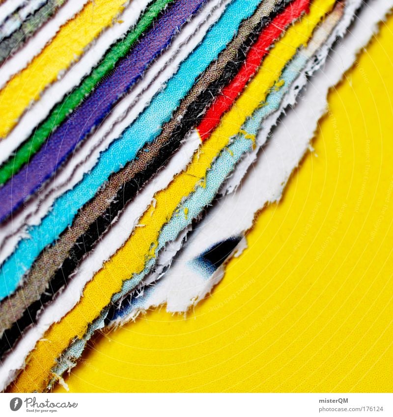Bastelstunde. Farbfoto mehrfarbig Innenaufnahme Studioaufnahme Nahaufnahme Detailaufnahme Makroaufnahme Experiment abstrakt Muster Strukturen & Formen