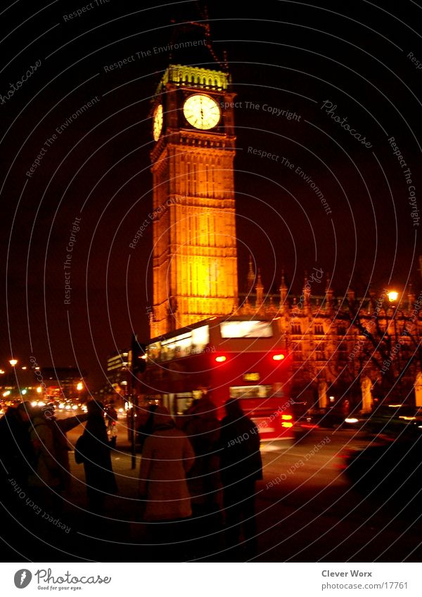 big ben bei nacht London Big Ben Nacht Dämmerung Nachtleben Architektur Ferien & Urlaub & Reisen