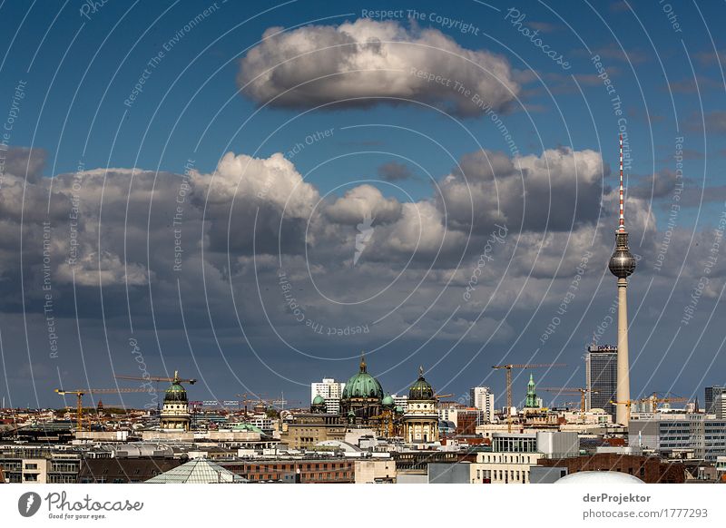 Panoramablick über Berlin mit Fernsehturm Berlin_Aufnahmen_2019 berlin derProjektor dieprojektoren farys joerg farys Weitwinkel Panorama (Aussicht)