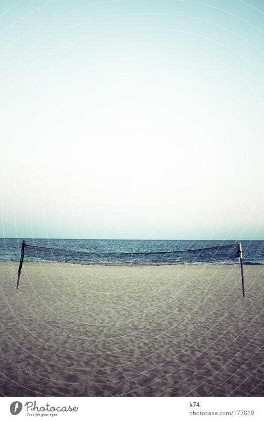 ocata Netz Strand Volleyball Sport Meer See Sand Horizont Menschenleer Landschaft