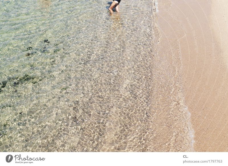 badetag Gesundheit sportlich Ferien & Urlaub & Reisen Tourismus Ferne Freiheit Sommer Sommerurlaub Strand Meer Insel Wellen Mensch Erwachsene Leben Beine 1
