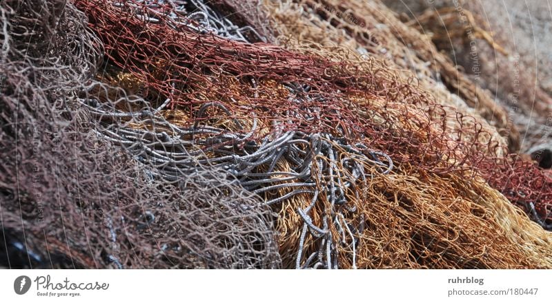 Fischernetze im Hafen von La Ciotat, Frankreich Farbfoto Außenaufnahme Detailaufnahme abstrakt Muster Strukturen & Formen Tag Licht Fischerdorf Netz Netzwerk