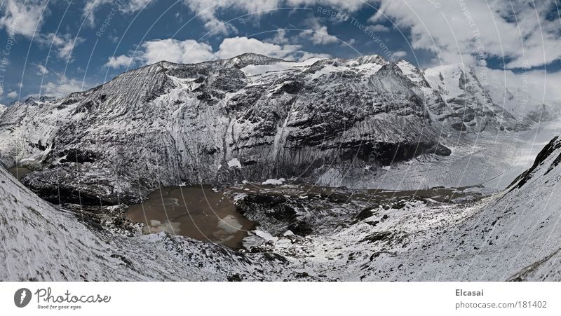 Franz-Josefs-Höhe Farbfoto Außenaufnahme Menschenleer Panorama (Aussicht) Weitwinkel Umwelt Natur Landschaft Luft Himmel Wolken Eis Frost Schnee Alpen