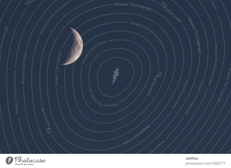 zunehmend Natur Nachthimmel Mond verrückt Mondsüchtig Weltall Astrofotografie Neuengland Sichelmond Farbfoto Außenaufnahme Menschenleer Textfreiraum rechts