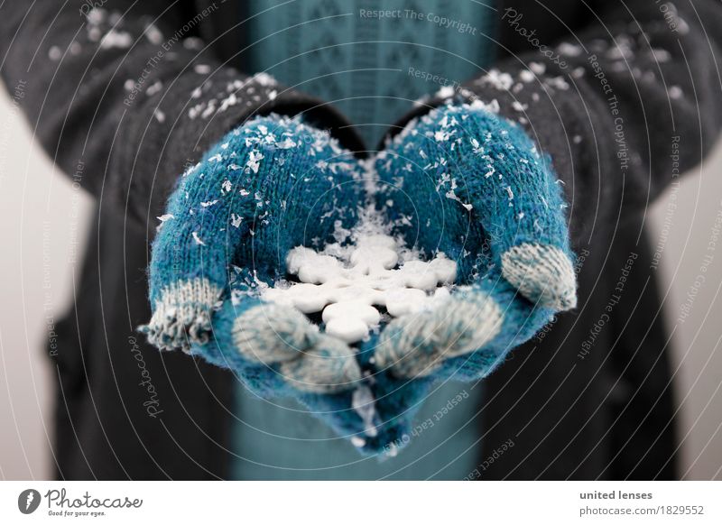 AKCGDR# Schnee draußen I Kunst ästhetisch Handschuhe Schneefall Winter Schneelandschaft Schneewehe blau Winterurlaub Winterstimmung kalt Kälteschutz
