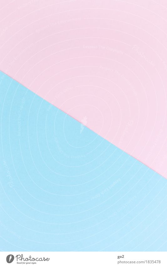 Junge oder Mädchen Freizeit & Hobby Basteln Papier ästhetisch einfach blau rosa Zufriedenheit Partnerschaft rein Gegenteil Hintergrundbild babyblau Farbfoto