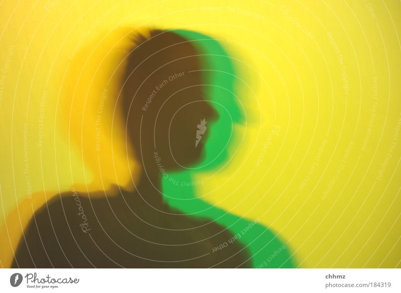 Jamaika Farbfoto Experiment Textfreiraum rechts Kunstlicht Licht Schatten Kontrast Silhouette Lichterscheinung Gegenlicht Unschärfe Totale Porträt Profil Kopf