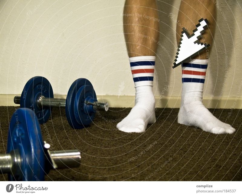 These Socks can change your Life schön Raum Sport Fitness Sport-Training Sportler Gewichtheben Krafttraining Karriere Mensch maskulin Mann Erwachsene Beine Fuß