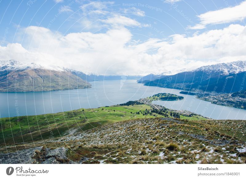 Lake Wakatipu Lifestyle Ferien & Urlaub & Reisen Tourismus Ausflug Abenteuer Ferne Freiheit Expedition Berge u. Gebirge wandern Umwelt Natur Landschaft Pflanze