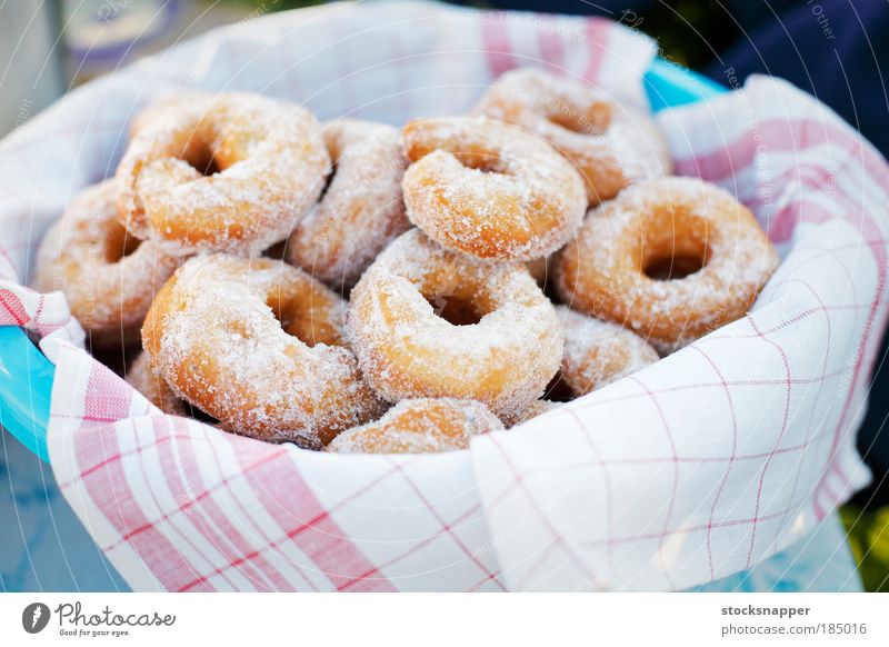 Donuts Krapfen Zucker Lebensmittel gebastelt Schalen & Schüsseln Becken Köcher niemand