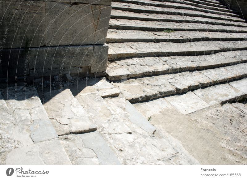 Phaistostreppe1 Museum Bauwerk Gebäude Architektur Mauer Wand Treppe eckig Wege & Pfade Griechenland Palast Antike Minoer Kreta Ruine Fugen Stein Farbfoto