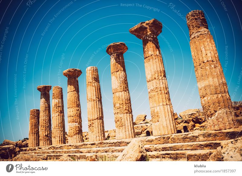 Tal der Tempel in Agrigent, Sizilien, Italien Ferien & Urlaub & Reisen Tourismus Landschaft Ruine Architektur Stein alt historisch Religion & Glaube Agrigento