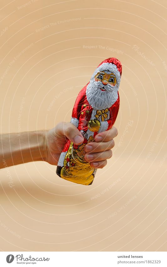 AKDR# Ach Guck! Kunst Kunstwerk ästhetisch Weihnachtsmann Weihnachten & Advent Postkarte Weihnachtsgeschenk Konsum konsumgeil festhalten