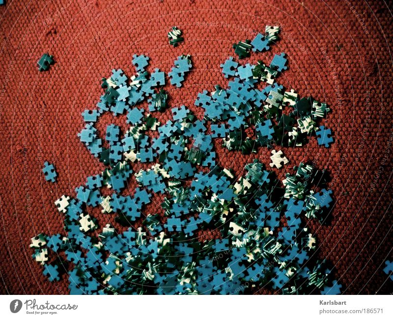 puzzle. me. Lifestyle Design Freizeit & Hobby Spielen Kinderspiel Häusliches Leben Wohnung Kindererziehung Kindergarten Medien Sammlung Puzzle verrückt blau rot