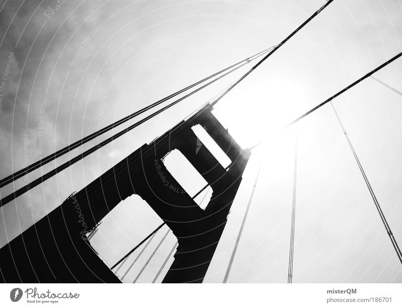 steel meets heaven. Brücke ästhetisch Architektur Design Koloss Golden Gate Bridge San Francisco Stahlkonstruktion Kalifornien Amerika Freiheit beeindruckend