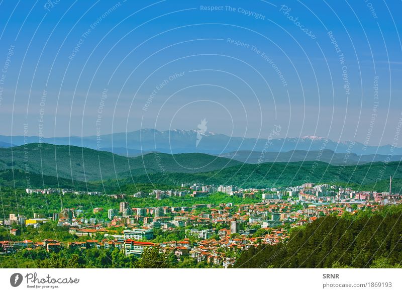Blick über Veliko Tarnovo Tourismus Berge u. Gebirge Landschaft Hügel Bulgarien Europa Stadt alt Domizil Appartements Wohnung wohnbedingt Großstadt