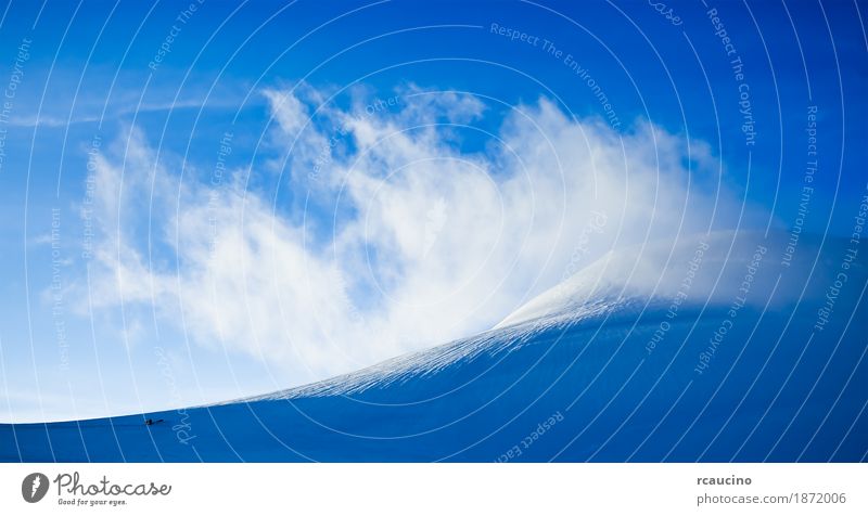 Hochgebirgslandschaft: Gletscher und Wolken Abenteuer Expedition Schnee Berge u. Gebirge Sport Klettern Bergsteigen Zeitung Zeitschrift Natur Landschaft Alpen