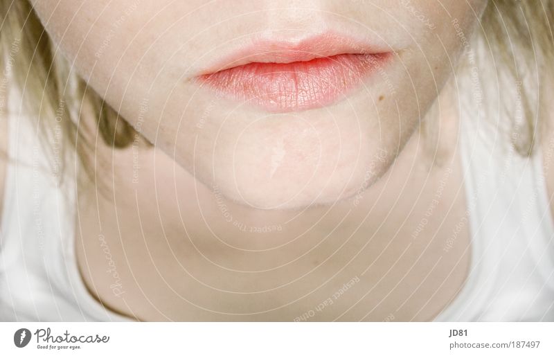 Motzmündchen Mensch feminin Junge Frau Jugendliche Haut Kopf Haare & Frisuren Gesicht Mund Lippen 1 18-30 Jahre Erwachsene Blick Traurigkeit ästhetisch